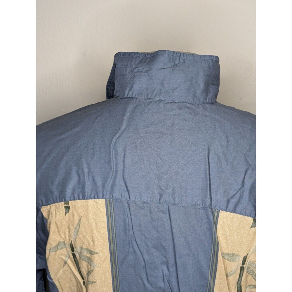 The Hawaiian Original Hilo Hattie Mens Hawaiian Shirt Size L Blue Bamboo Print‎ - Picture 6 of 8